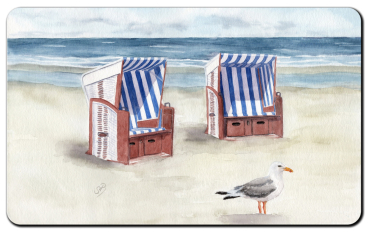Preview: Frühstücksbrettchen Brettchen - Strandkorb Meer Strand Möwe - Norderney8