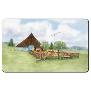 Frühstücksbrettchen Brettchen Aquarell Maritim Kunst Druck Kunstdruck Ostsee Pfarrwitwenhaus Mönchgut Rügen