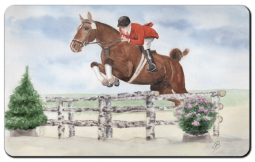 Breakfast board Show jumper - competition horse - watercolor - T12