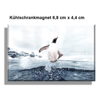 Kühlschrankmagnet Aquarell Kunst Druck Kunstdruck Pinguin