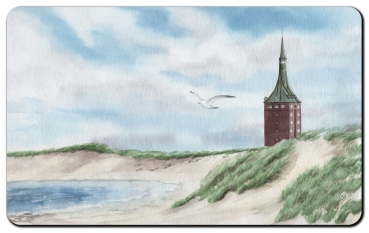 Frühstücksbrettchen Brettchen Wangerooge Jugendherberge Leuchtturm - WG3