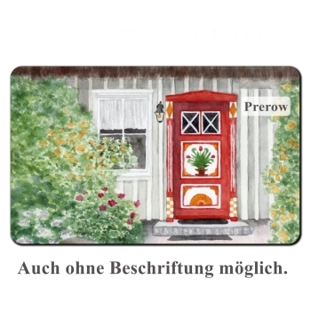 Frühstücksbrettchen Brettchen Folienmagnet Aquarell Maritim Kunst Druck Kunstdruck Ostsee bemalte Tür Z1 Darß Zingst  Prerow