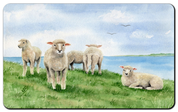 Frühstücksbrettchen Brettchen Deichschafe AL4