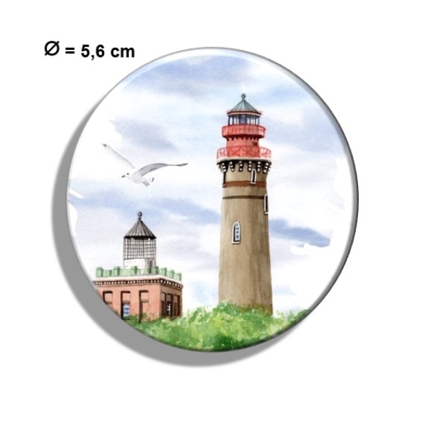Kühlschrankmagnet m. Flaschenöffner Aquarell Maritim Kunst Druck Kunstdruck Ostsee Leuchtturm Kap Arkona