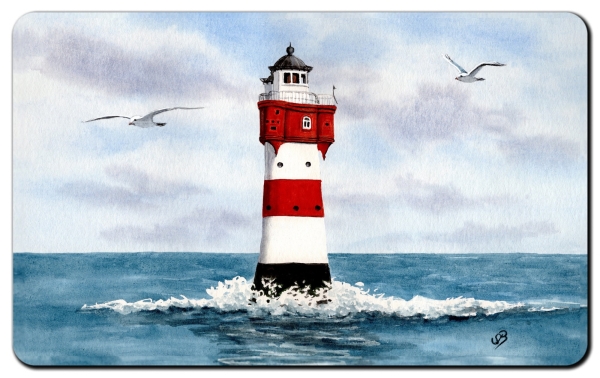 Frühstücksbrettchen Brettchen Bremerhaven Leuchtturm Roter Sand - BHV2