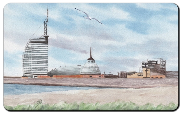 Breakfast board  Bremerhaven beach view Atlantic Hotel and Klimahaus - BHV5