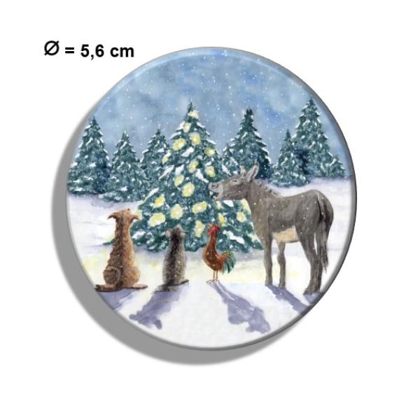 Fridge magnet with bottle opener Bremen Town Musicians Cristmas - Bremen12