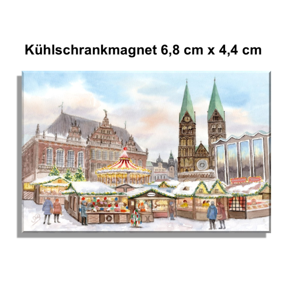Kühlschrankmagnet - Weihnachtsmarkt Bremen - Bremer Weihnachtsmarkt  - Bre18