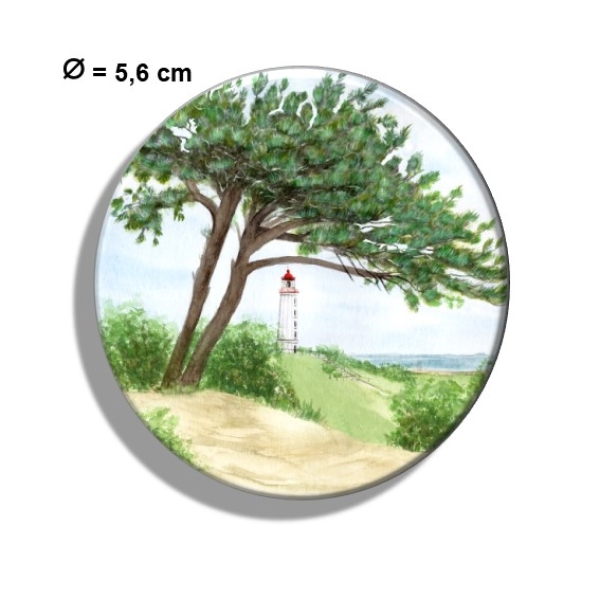 Kühlschrankmagnet m. Flaschenöffner Aquarell Maritim Kunst Druck Kunstdruck Ostsee Leuchtturm Dornbusch Hiddensee Rügen