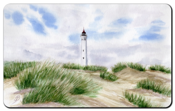 Frühstücksbrettchen Brettchen Leuchtturm Lyngvig in der Düne - DK57