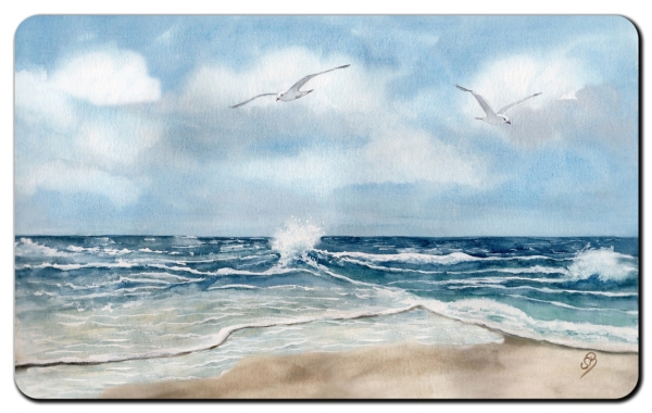Frühstücksbrettchen Brettchen  Skagen Grenen DK69