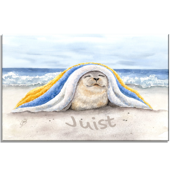 Leinwand Keilrahmen Canvas-Leinen - Seehund Decke  - DK83-Juist