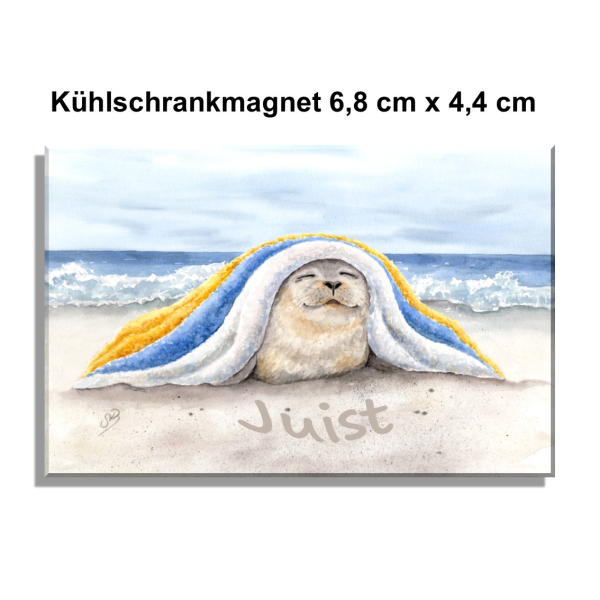 Kühlschrankmagnet  - Seehund Decke  - DK83-Juist