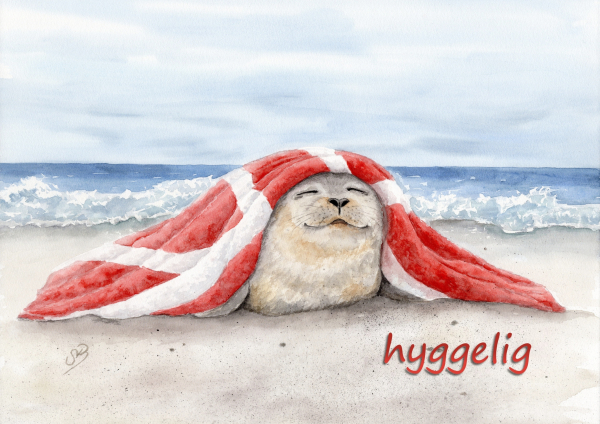 Postkarte DIN-A5 Seehund Decke - DK83