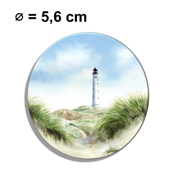 Fridge magnet with bottle opener Lyngvig lighthouse in the dune - DK93