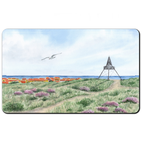 Breakfast Board  Watercolor Maritime Art Print Art Print North Sea Denmark Danmark Skagen Bake - DK95
