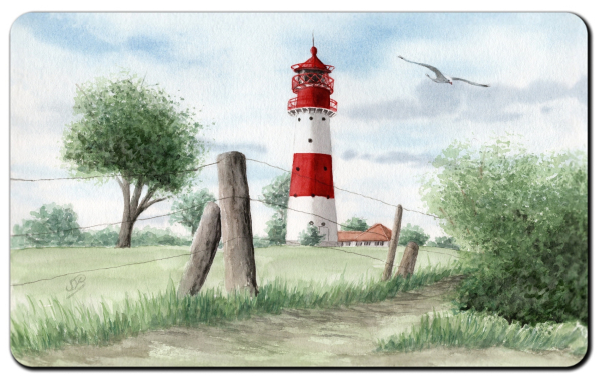 Frühstücksbrettchen Brettchen Leuchtturm Falshöft
