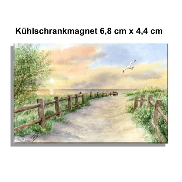 Kühlschrankmagnet  - Strandzugang Dierhagen - Fi2