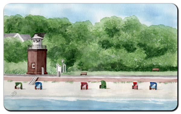 Frühstücksbrettchen Brettchen Leuchtturm Föhr vom Meer - Föhr6