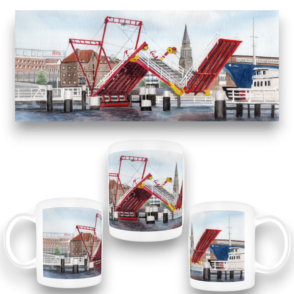 Cup Coffee Cup Mug Hörnbrücke folding bridge Kiel - Kiel3