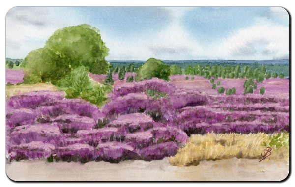 Frühstücksbrettchen Brettchen Heide Landschaft LH1