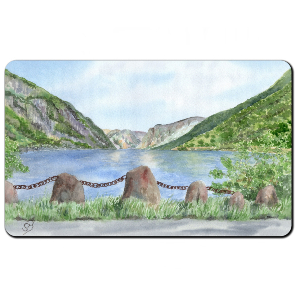 Breakfast Board  watercolor art print Norway Norge Aurlandsfjord - Flåm Flam