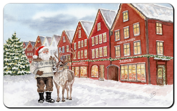 Breakfast board board Bergen Bryggen - Julehuset - Christmas - NO28