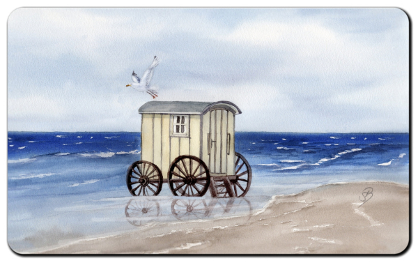 Frühstücksbrettchen Brettchen - Badekarre - Norderney9