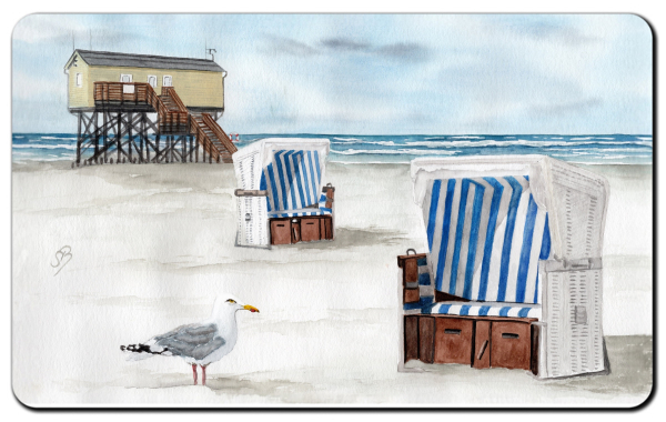Breakfast board Pile-built beach chair Seagull - SPO12