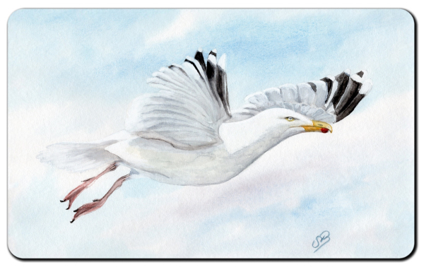 Frühstücksbrettchen Brettchen Möwe im Flug - T10