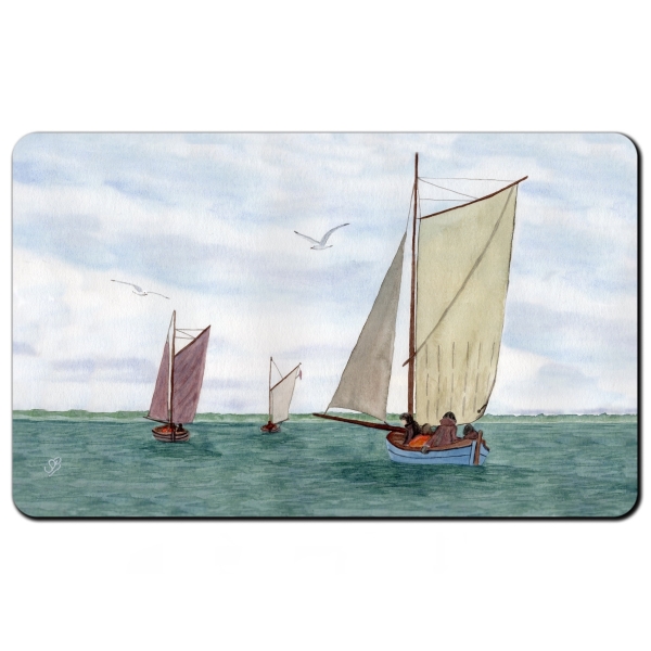 Breakfast board Zeesenboote Sailboats Boddenkette of Fischland-Darß-Zingst - Z3