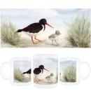Tasse Becher Kaffeebecher Amrum 5 - Austernfischer am Strand