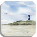 Untersetzer Glasuntersetzer 9,5 x 9,5 cm Dünenbake Baltrum3