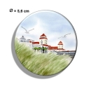 Kühlschrankmagnet m. Flaschenöffner Binz1 - Kurhaus Binz
