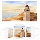 Tasse Becher Kaffeebecher Rubjerg Knude Sunset DK36