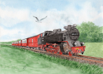 Postcard DIN-A6 Kühlungsborn Molli - Kuehl4