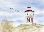 Postkarte DIN-A6 Wasserturm Langeoog1