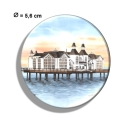 Kühlschrankmagnet m. Flaschenöffner Seebrücke Sellin