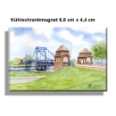 Kühlschrankmagnet Kaiser-Wilhelm-Brücke seitlich WHV4